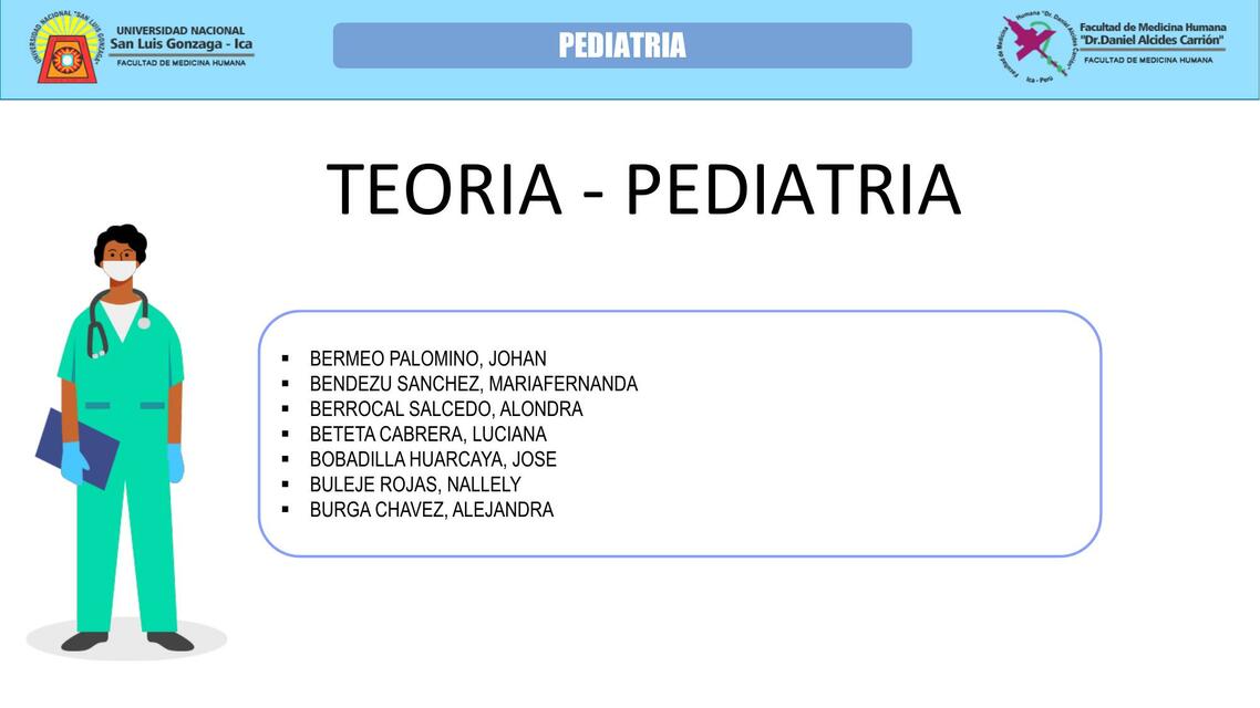 Teoría Pediatría 