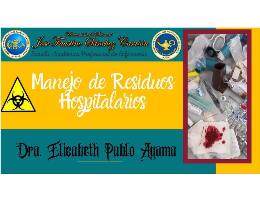 Manejo de Residuos Hospitalarios 