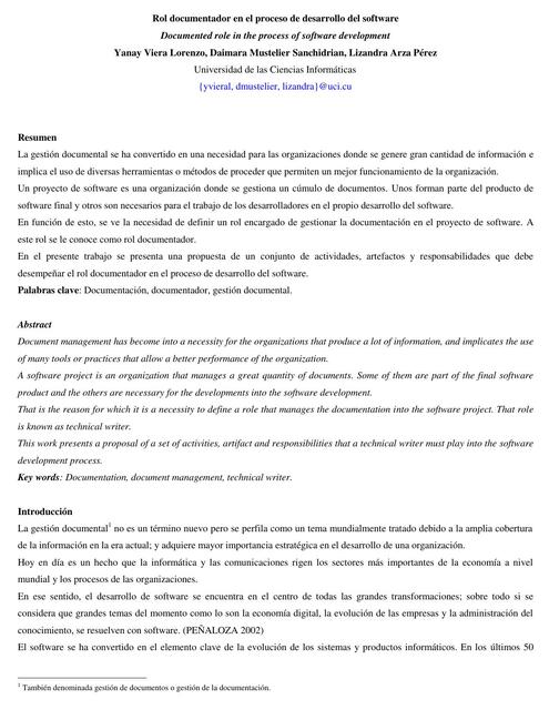 Rol Documentador en el Proceso de Desarrollo del Software | Gato Senpai ...