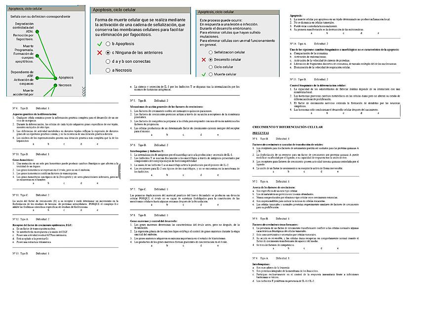 examen  diferenciacion celulrar