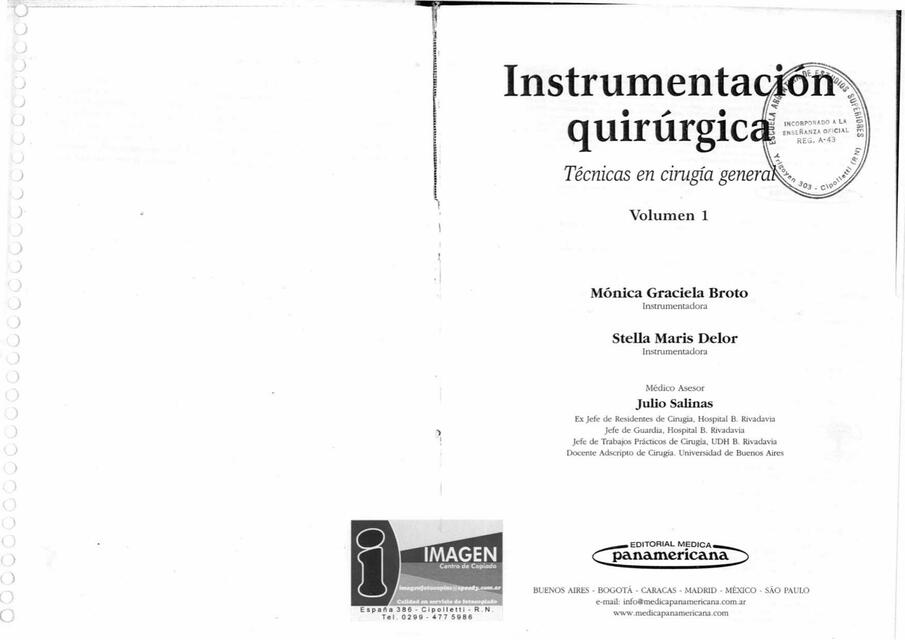 Instrumentación quirúrgica 