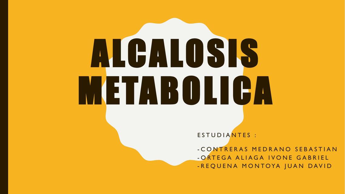 Alcalosis Metabólica 