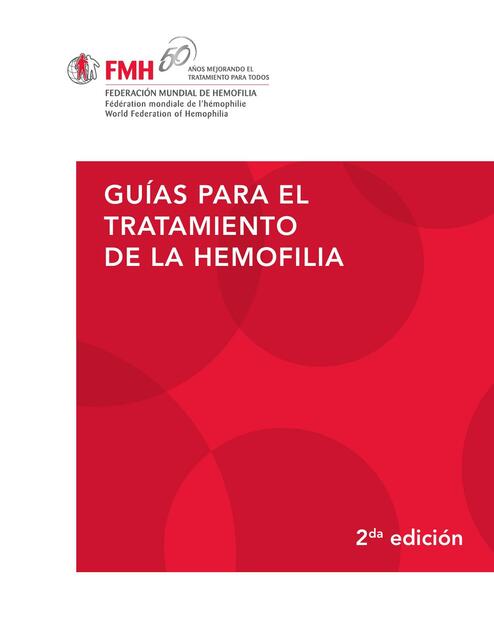 Guías para el Tratamiento de la Hemofilia 