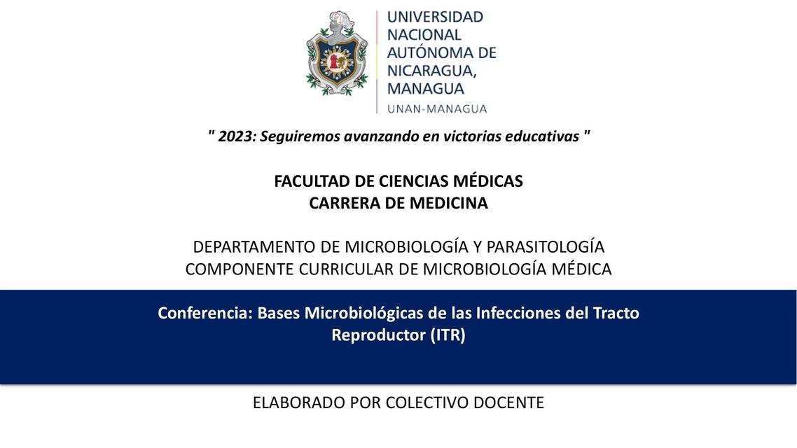 Bases Microbiológicas de las ITR