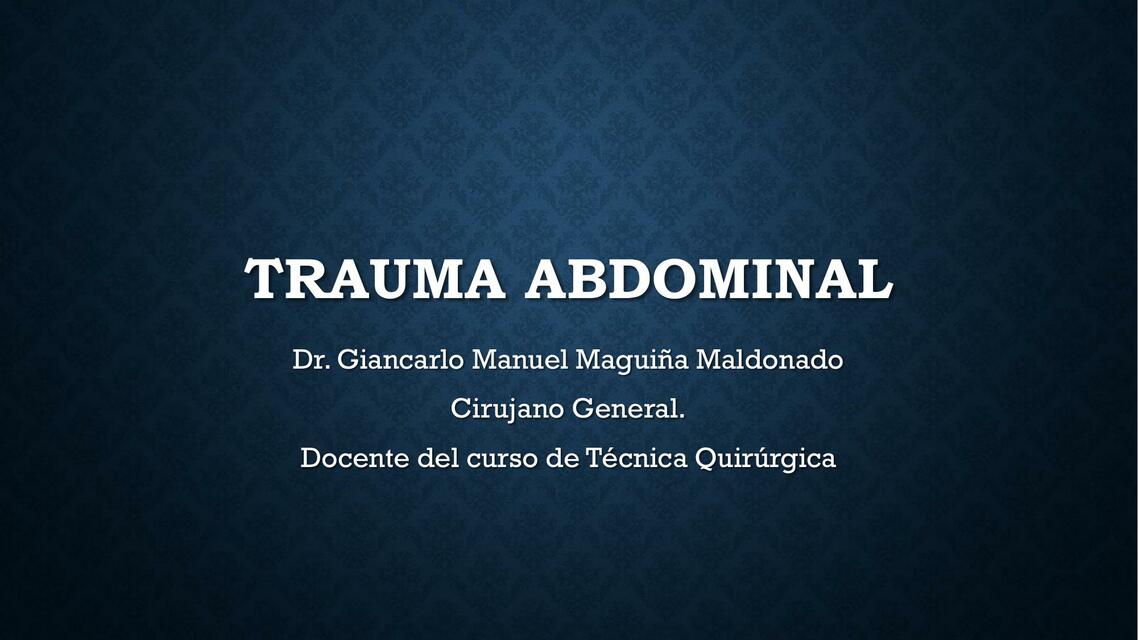 Trauma Abdominal 