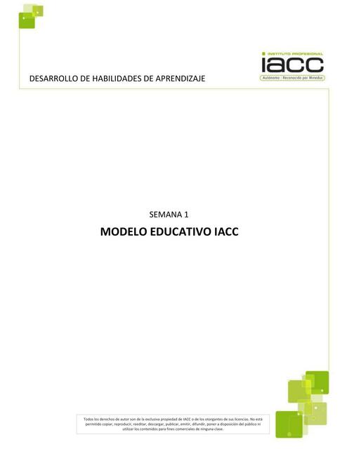 Modelo educativo IACC