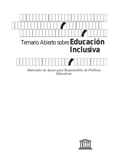 Temario abierto educacion inclusiva manual