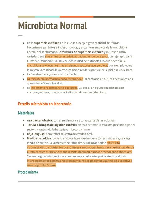 Microbiota Normal 