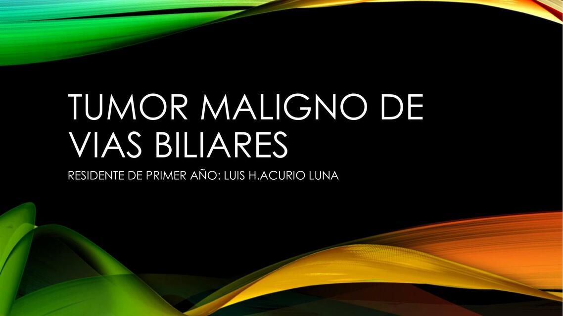 Tumor maligno de vias biliares