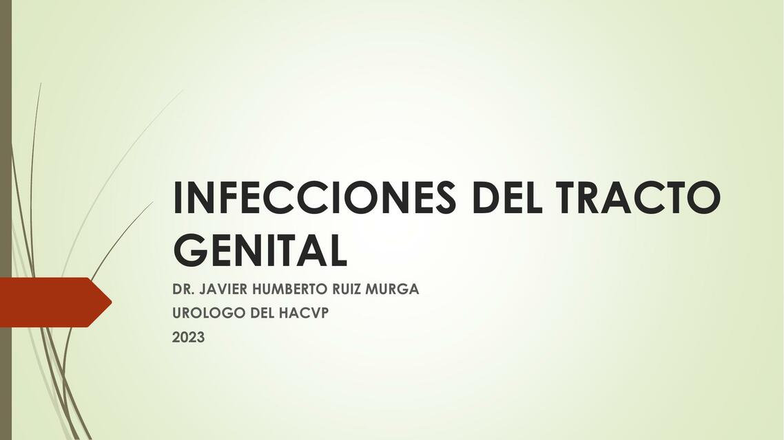 Infecciones del tracto genital