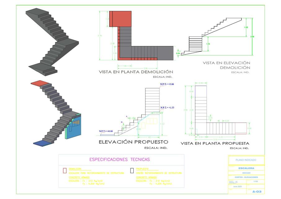 Diseño de Escalera | Luis Gonzales | uDocz