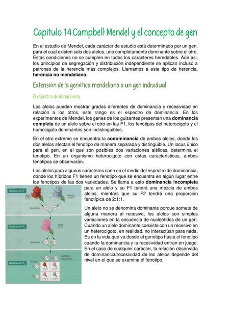 Mendel y el Concepto de Gen 