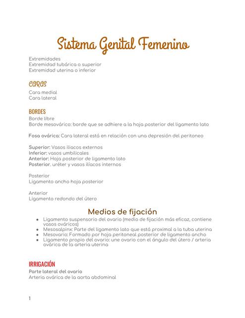 Sistema genital femenino 