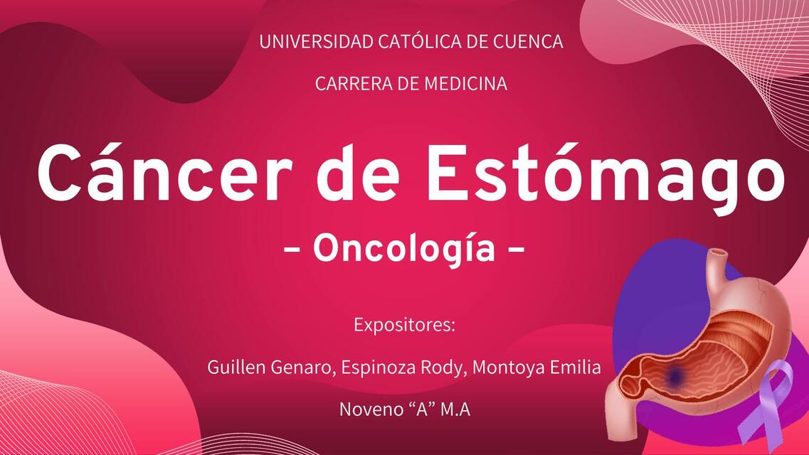 Cáncer de Estómago