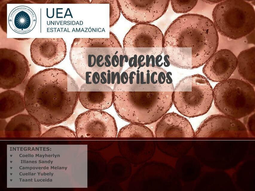 Desórdenes Eosinofílicos