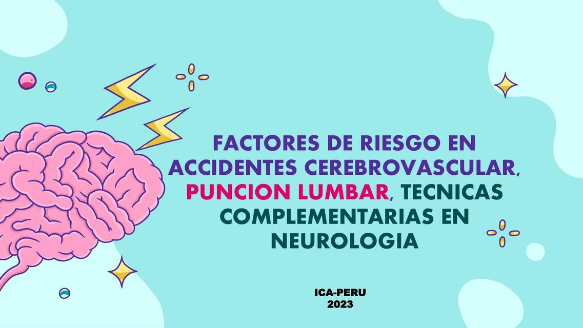 Factores de Riesgo en Accidentes Cerebrovascular