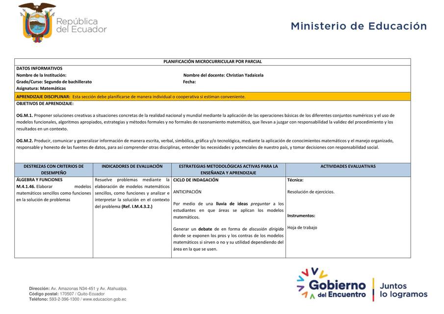 Planificación (PUD)