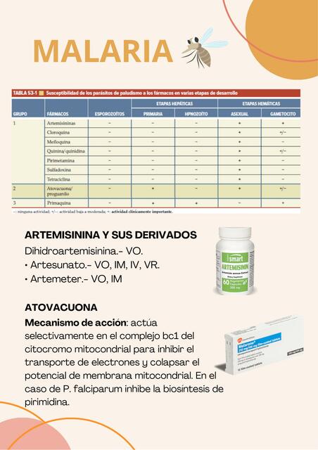 Tratamiento Farmacologico de la malaria en Honduras