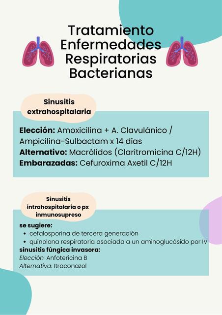 Tratamiento De Enfermedades Respiratorias Bacterianas