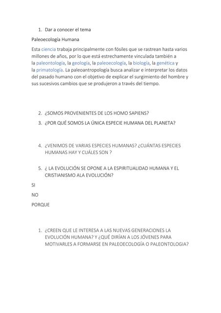 Documento Paleoecología