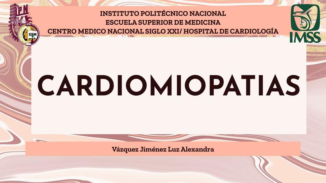 Cardiomiopatías