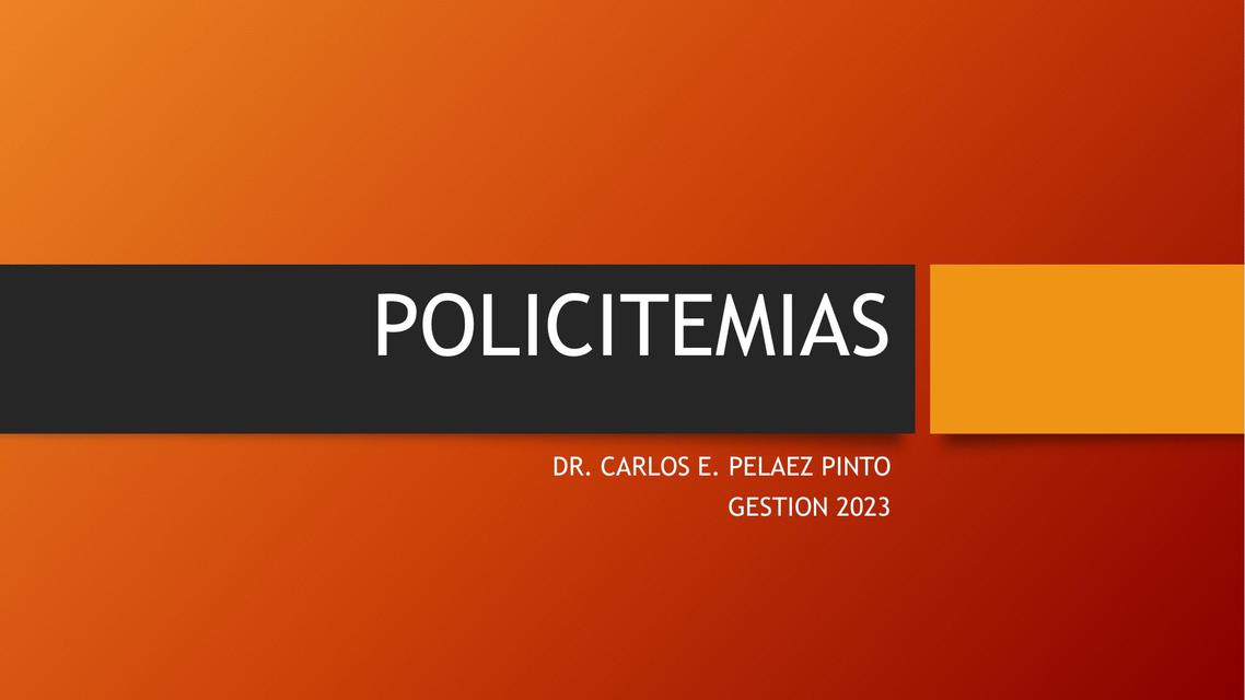 Policitemias 