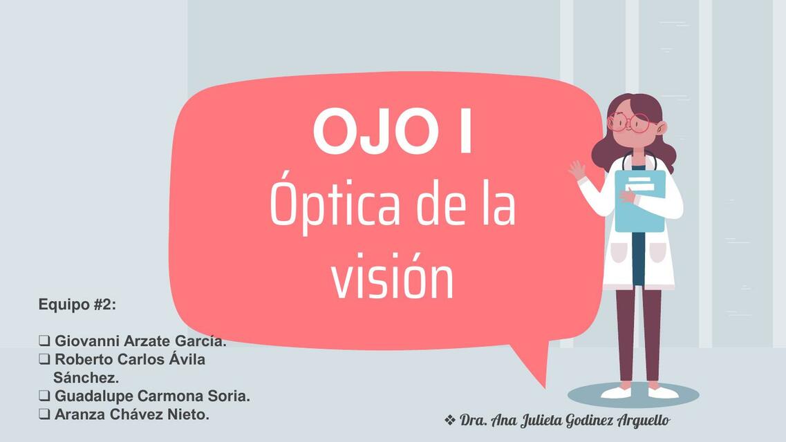 Ojo I Óptica de la Visión 