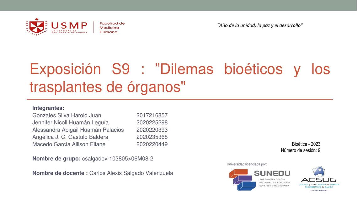 Dilemas Bioéticos y los Trasplantes de Órganos 