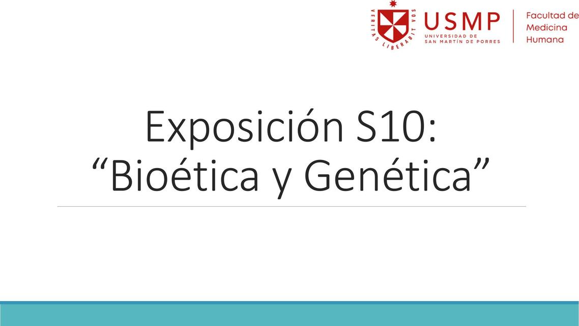 Bioética y Genética 