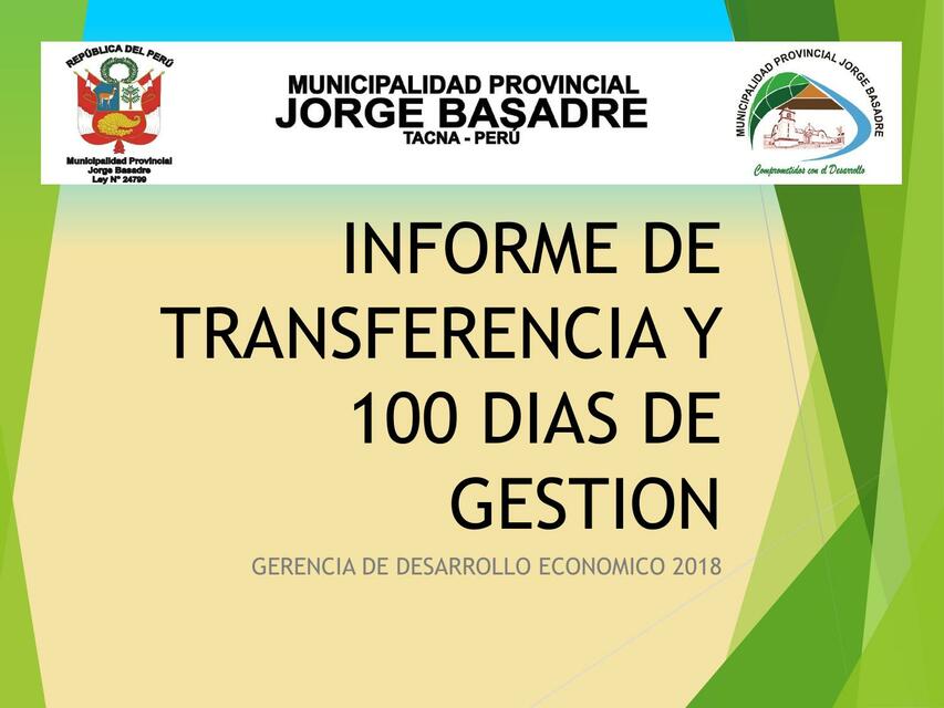 Informe de los 100 dias