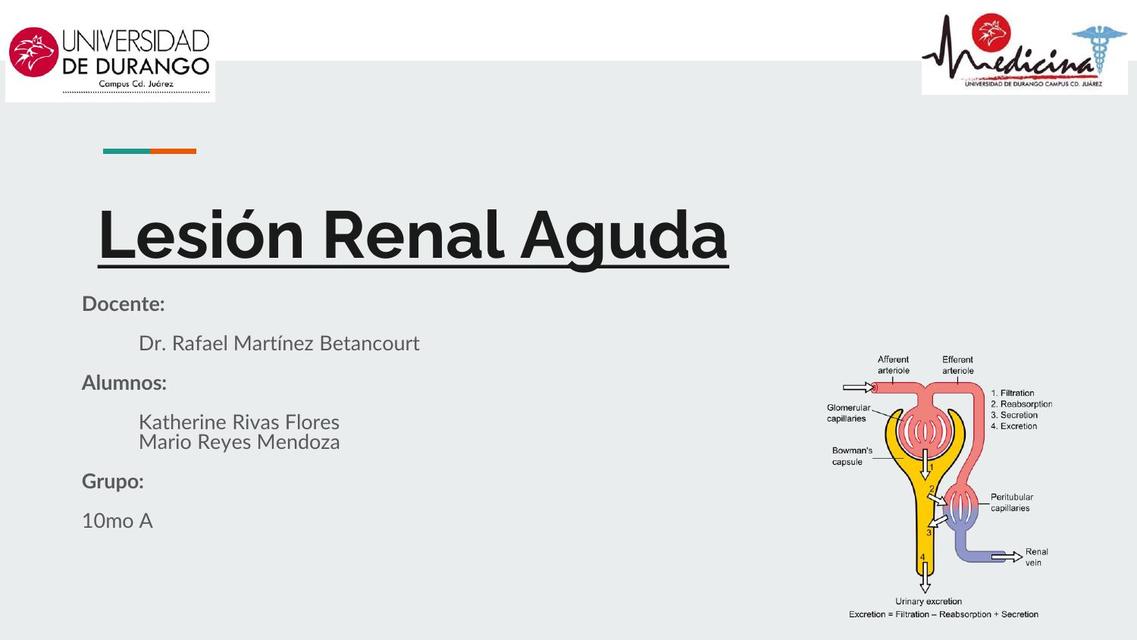 Lesión Renal Aguda  