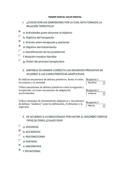 Primer Parcial Salud Mental 