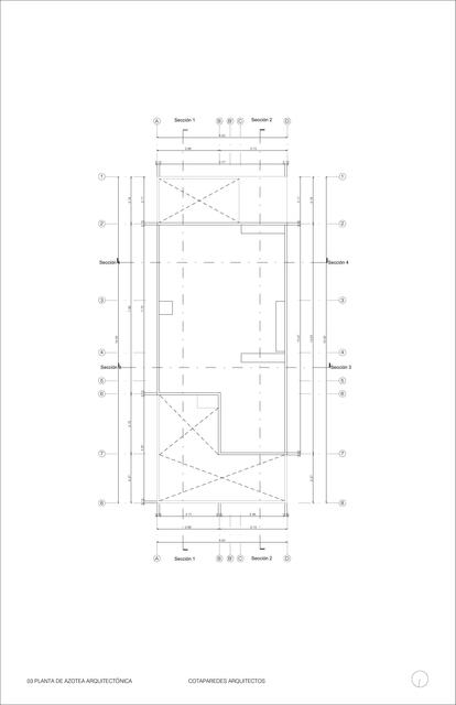 Planta de Azotea Arquitectónica  