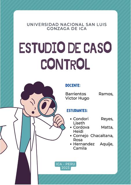 Estudio de caso control 