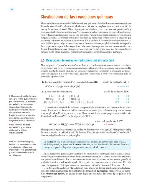 Clasificación de reacciones quimicas