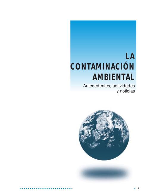 La contaminación ambiental