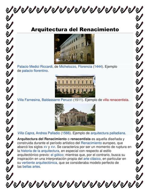 Arquitectura del Renacimiento