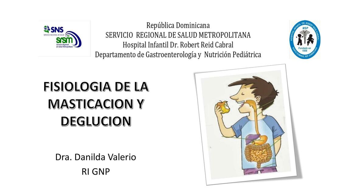 Fisiología de la Masticación y Deglución 