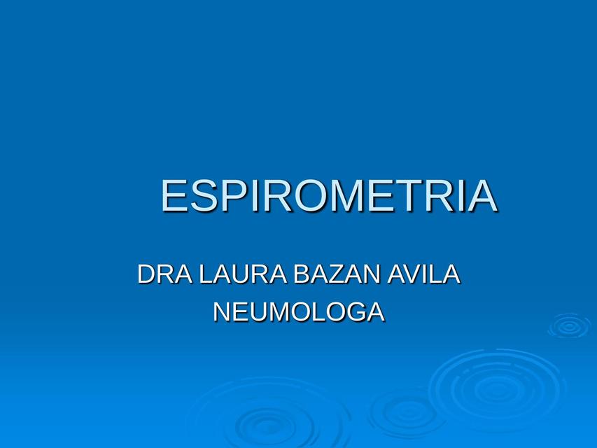 Espirometría  