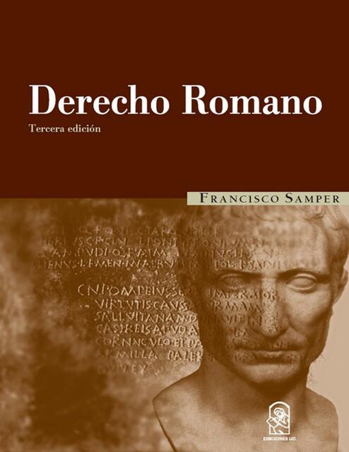 Derecho Romano Francisco Samper Polo