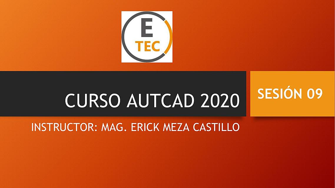 CURSO AUTCAD sesión 09