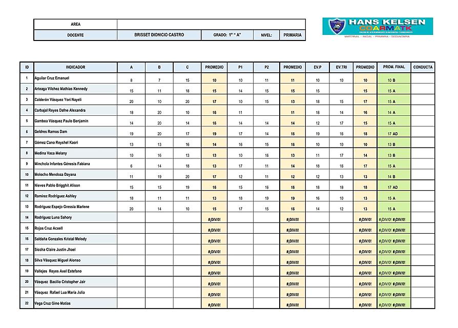 FORMATO NOTAS 1A