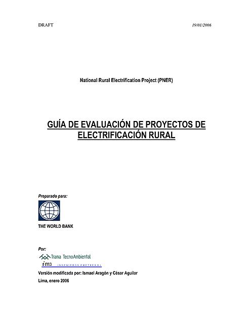 Guía de Evaluación de Proyectos de Electrificación Rural