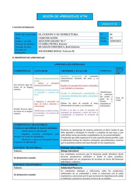 El cuento y su estructura 