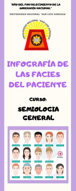 Infografía Facies del paciente 