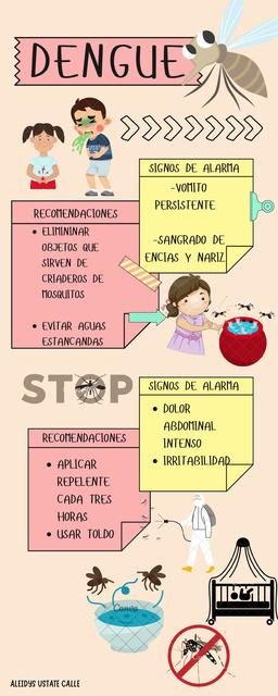 Signos de alarma y recomendaciones de dengue 