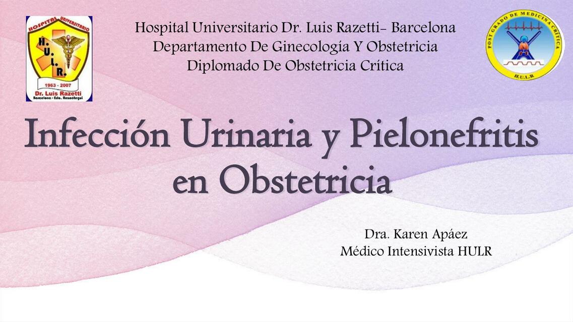 5 Infección urinaria y pielonefritis en obstetricia 