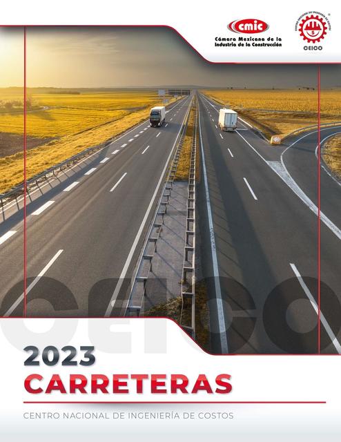 Catalogo de costos directos de Carreteras 