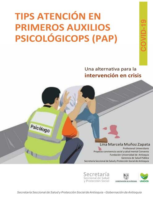 Tips Atención en Primeros Auxilios Psicológicos 