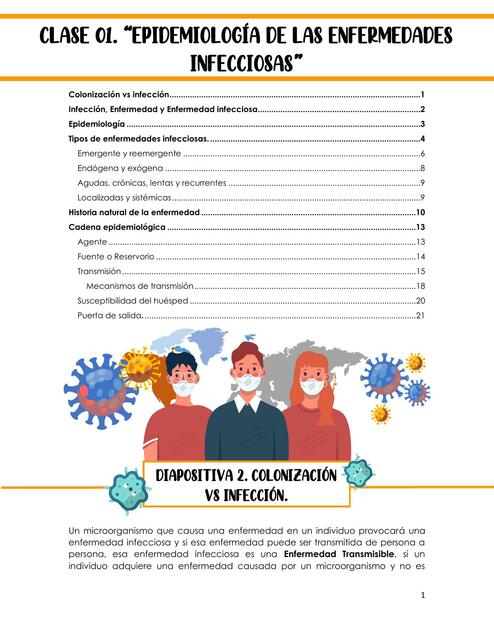 T1 Epidemiología de las enfermedades infecciosas